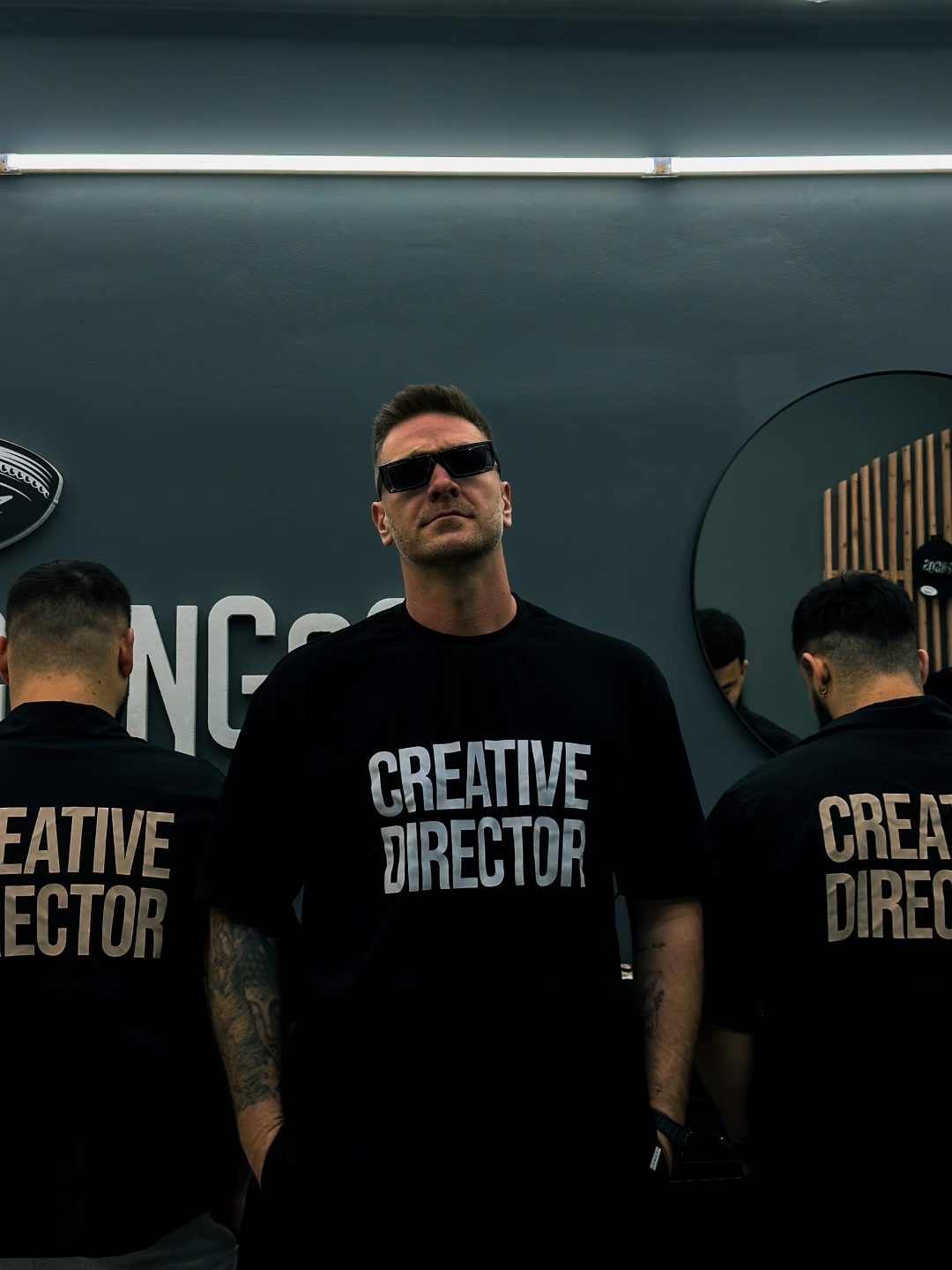 Tým Gringos v trikách Creative Director